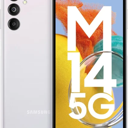 Samsung Galaxy M14 5G (ICY Silver,6GB,128GB)|50MP Triple Cam|Segment’s Only 6000 mAh 5G SP|5nm Processor|2 Gen. OS Upgrade & 4 Year Security Update|12GB RAM